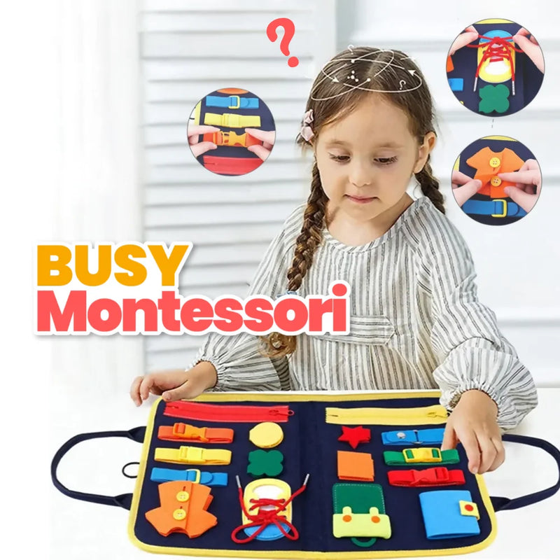 BUSY BOOK - Pasta Montessori contra Telas