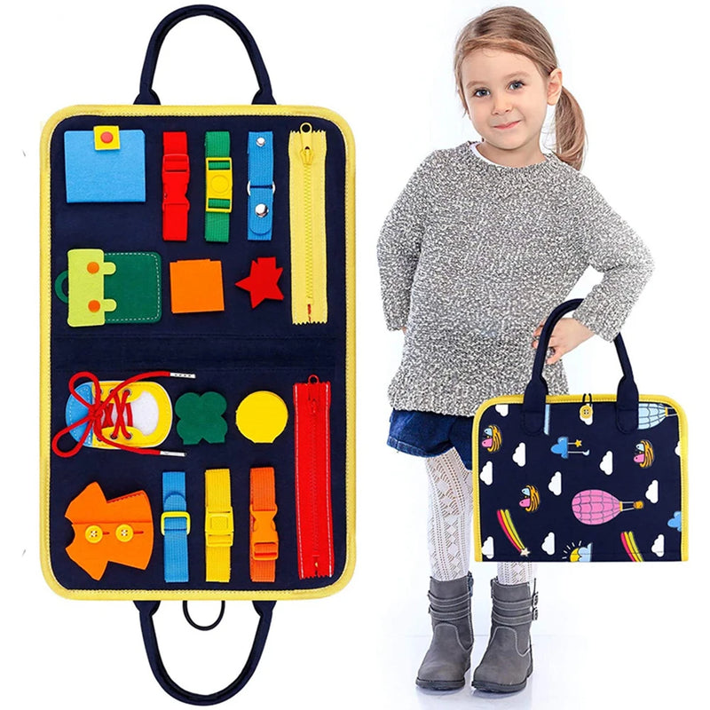 BUSY BOOK - Pasta Montessori contra Telas